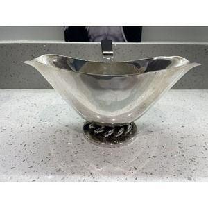 Beautiful MCM Silver Jean Despres style Gravy Sauce boat Ingrid Royal Hickman